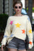 Colorful Star Relaxed Pullover Sweater Esley 