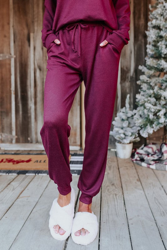 Cranberry Loungewear Set Shiying 