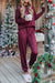 Cranberry Loungewear Set Shiying 