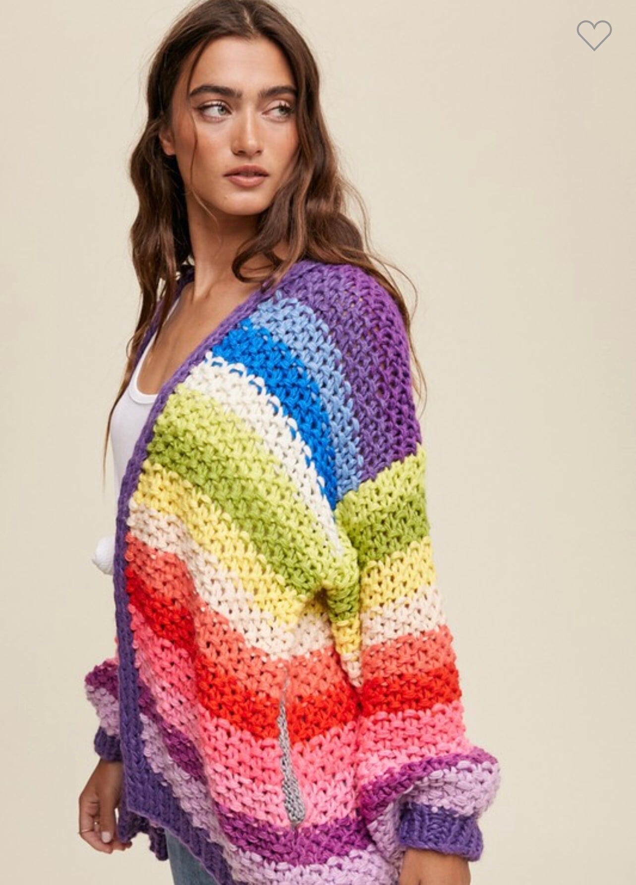 Crochet Knit Cardigan SNAP-Something New And Pretty 