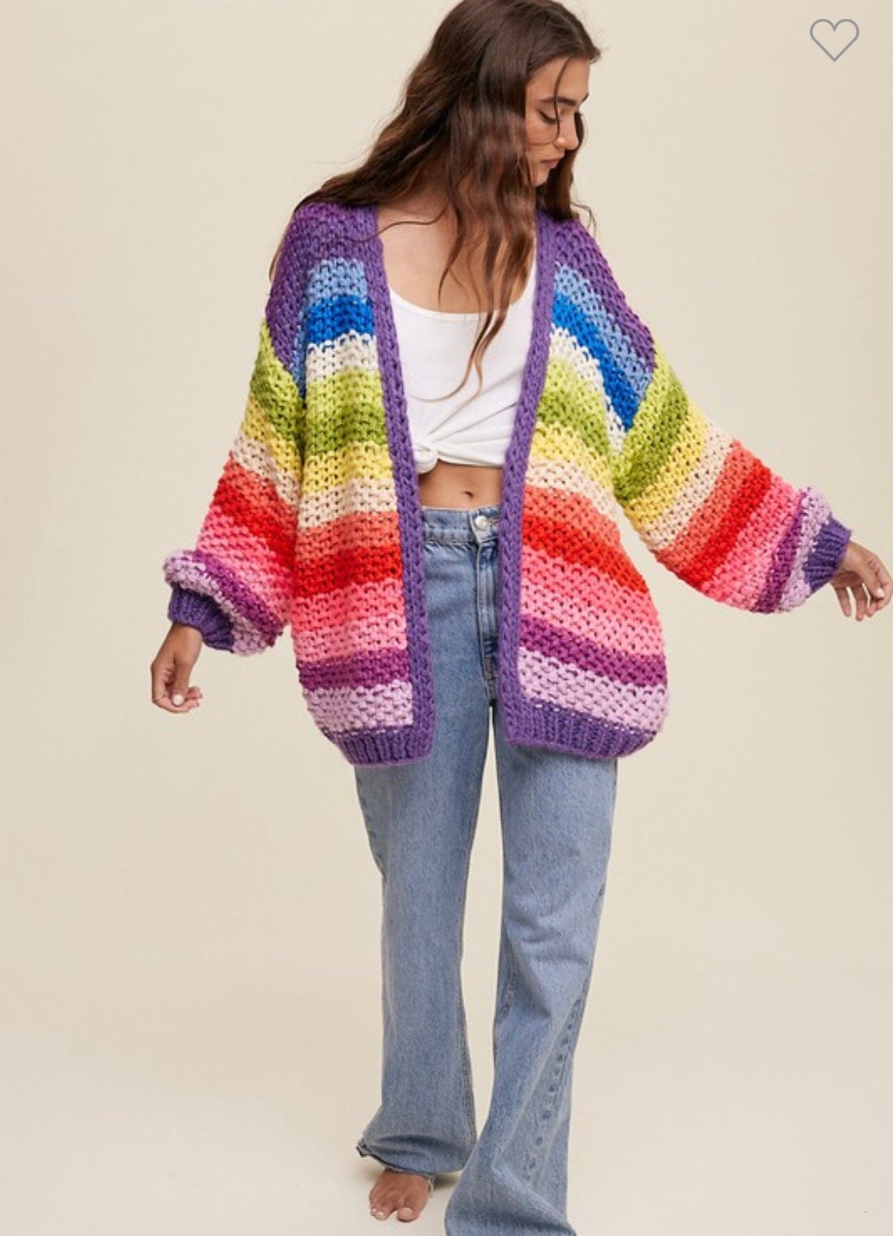 Crochet Knit Cardigan SNAP-Something New And Pretty 