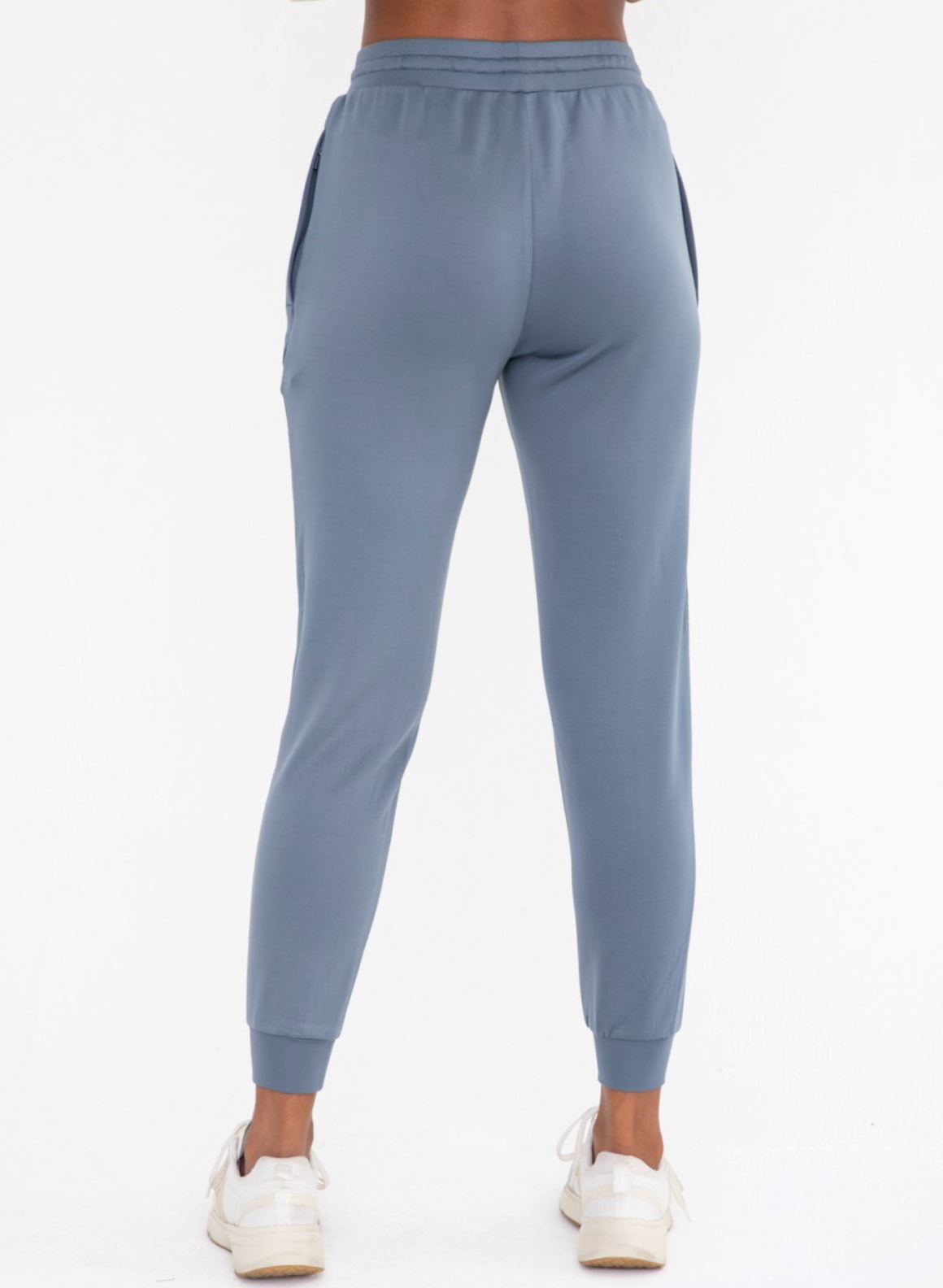 Cuffed Joggers with Zippered Pockets Mono B 