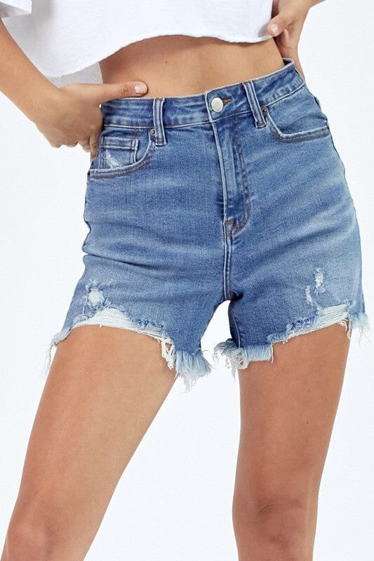 Distressed Jean Shorts risen jeans 