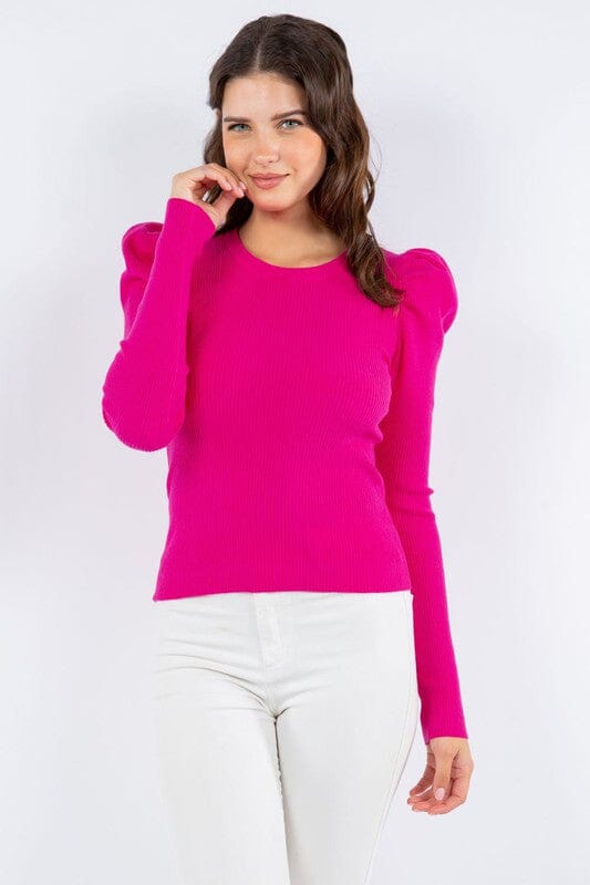 Dreamers Puff Sleeve Sweater dreamers 