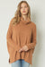 Drop Shoulder Cowl Neck Top entro 