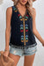 Embroidered Tassel Tank shoppingwill 