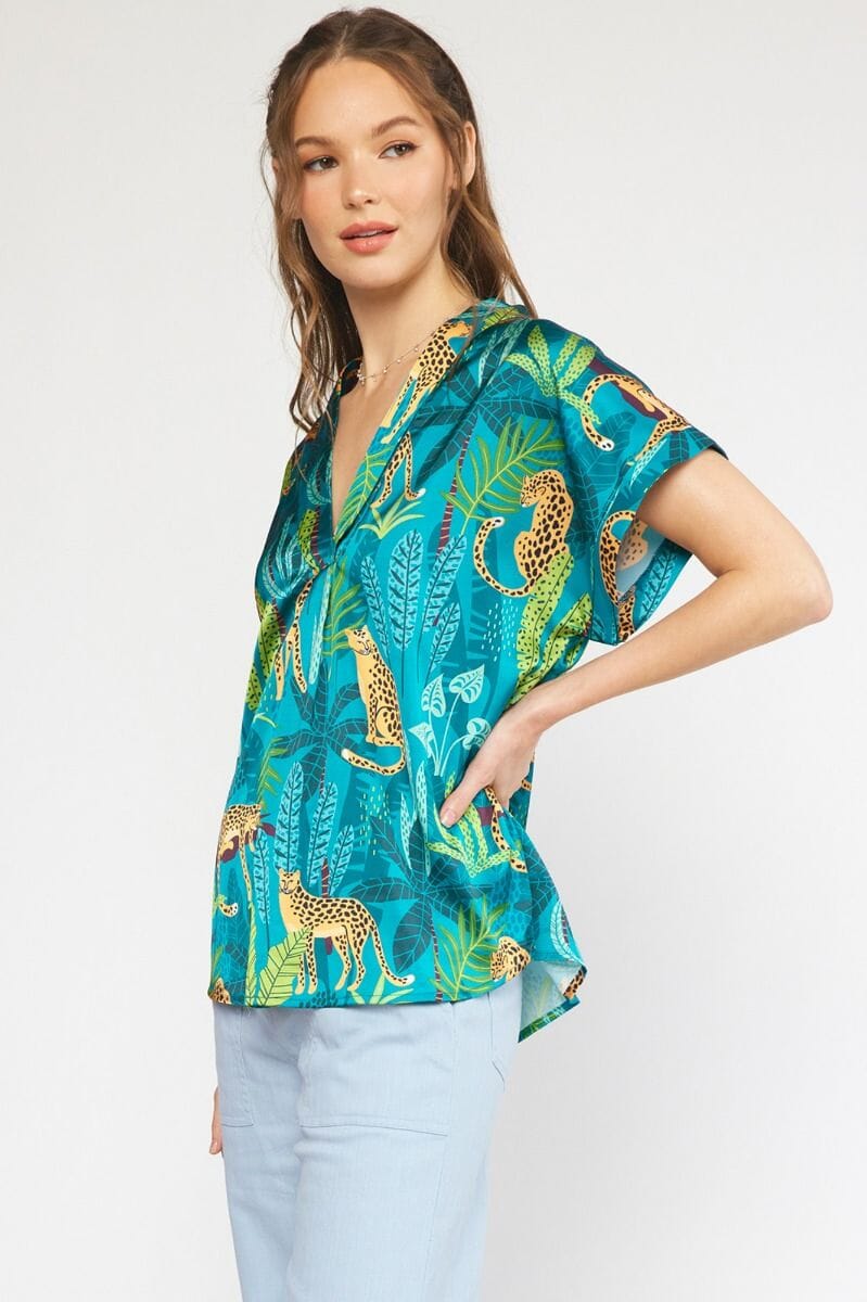 Emerald Leopard Jungle Top entro 