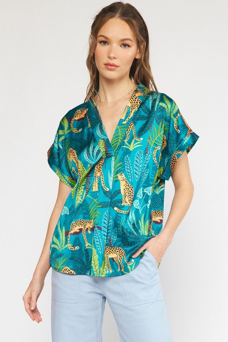 Emerald Leopard Jungle Top entro 