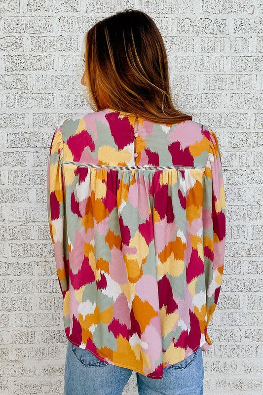 Fall Brushstroke Top Kentce 