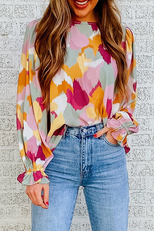 Fall Brushstroke Top Kentce 