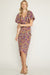 Fall Floral Belted Dress entro 