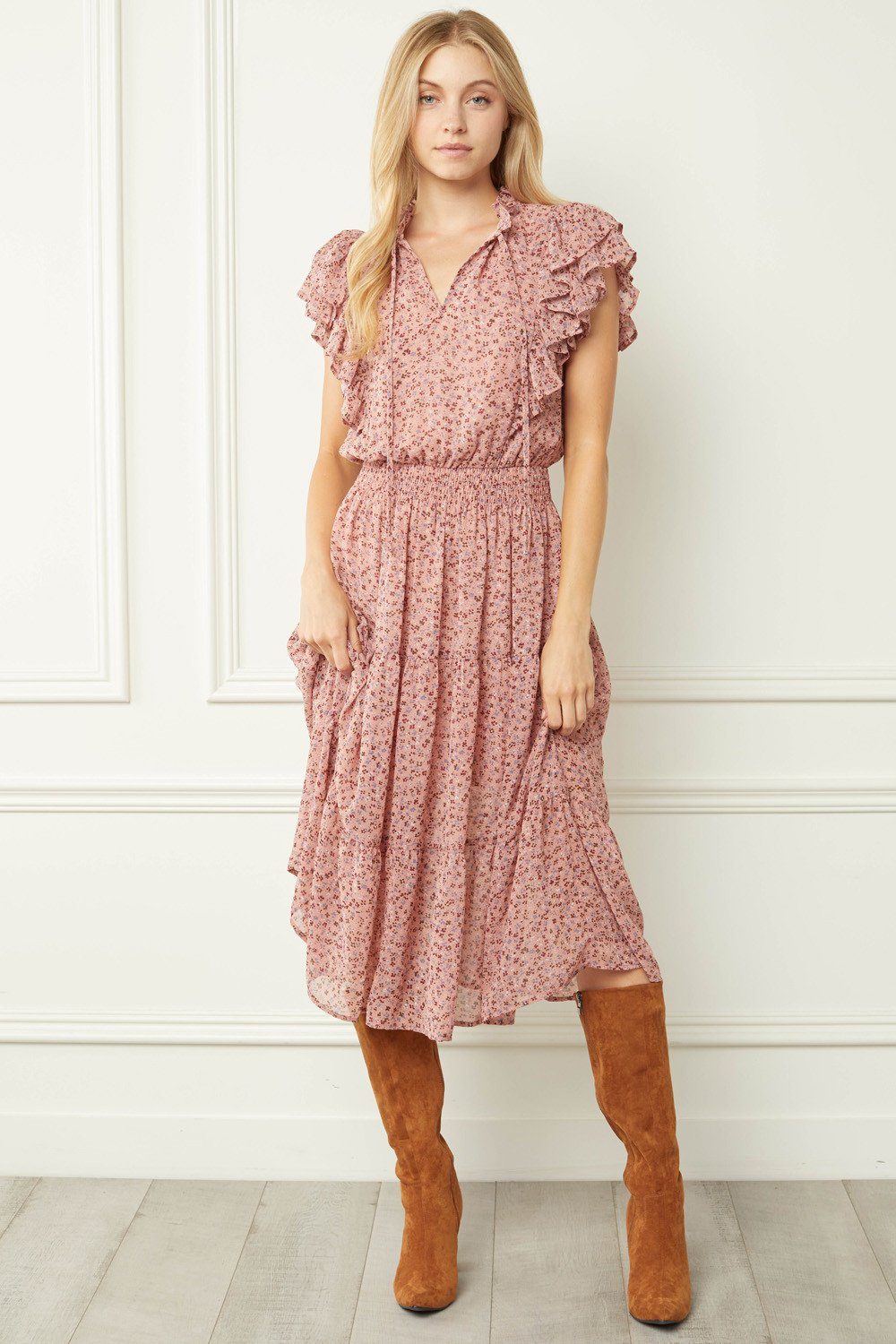 Fall Floral Midi dresses entro 