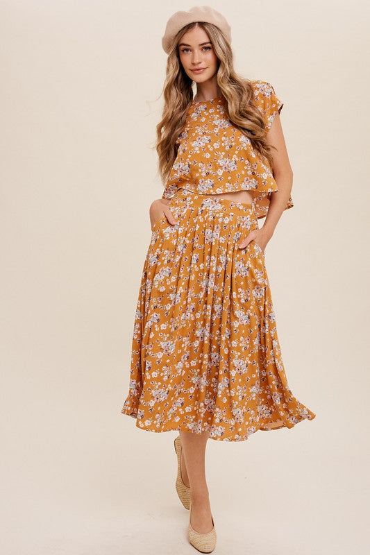 Fall Floral Skirt Set listicle 