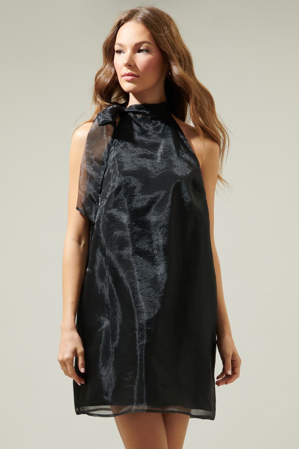 Fall Organza Bow Front Dress Sugarlips 