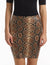 Faux Leather Snake Embossed Midi Skirt - SIZE LARGE Commando 