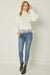 Feather Hem Mock Neck Sweater entro 