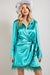 Feather Hem Satin Dress 143 Story 