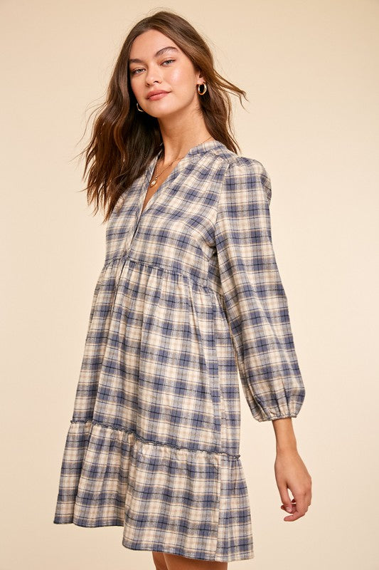 Flannel Plaid Popover In Loom 
