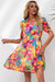 Floral Painted Tiered Dress pretty bash 