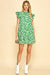 Floral Print Drop Waist Dress Pinch 