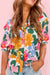 Floral Puff Sleeve Button Up Top pretty bash 