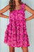 Floral Ruffled Square Neck Dress SNAP-Something New And Pretty 