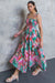 Floral Smock Bodice Tie Strap Maxi Flying tomato 