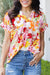 Floral V Neck Top Youmi 