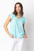 Flounced Sleeve V Neck Top Very J 