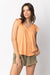 Flounced Sleeve V Neck Top Very J 