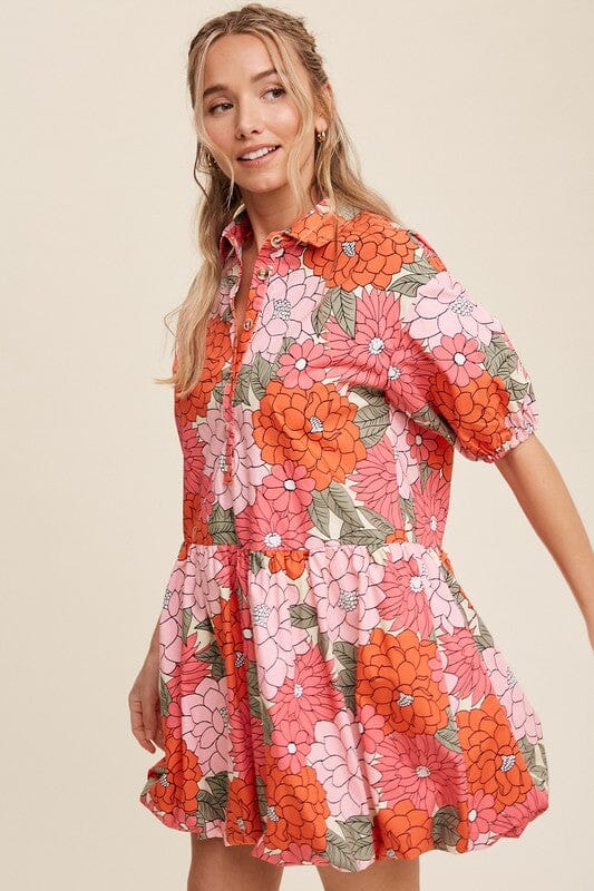 Flower Power Bubble Hem Shirt Dress listicle 