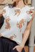 Flutter Sleeve Tiger Tee 12pm by Mon Ami 