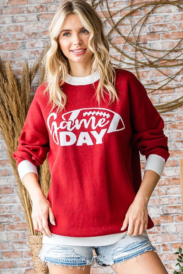 Football Gameday Knit Sweater First Love 