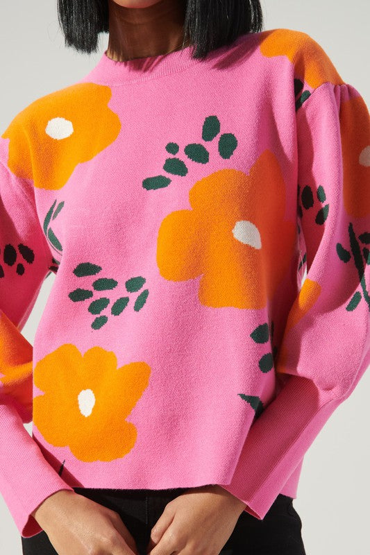 Fresh Pick Floral Sweater Sugarlips 
