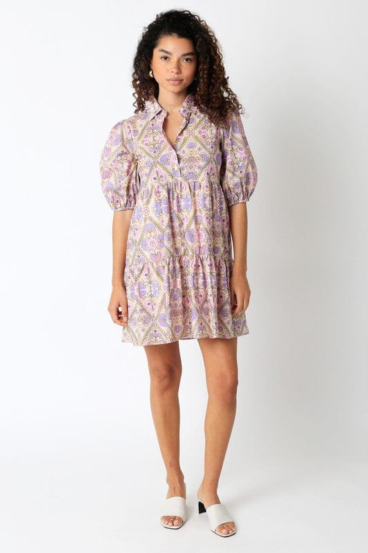 Freya Mini Dress Olivaceous 