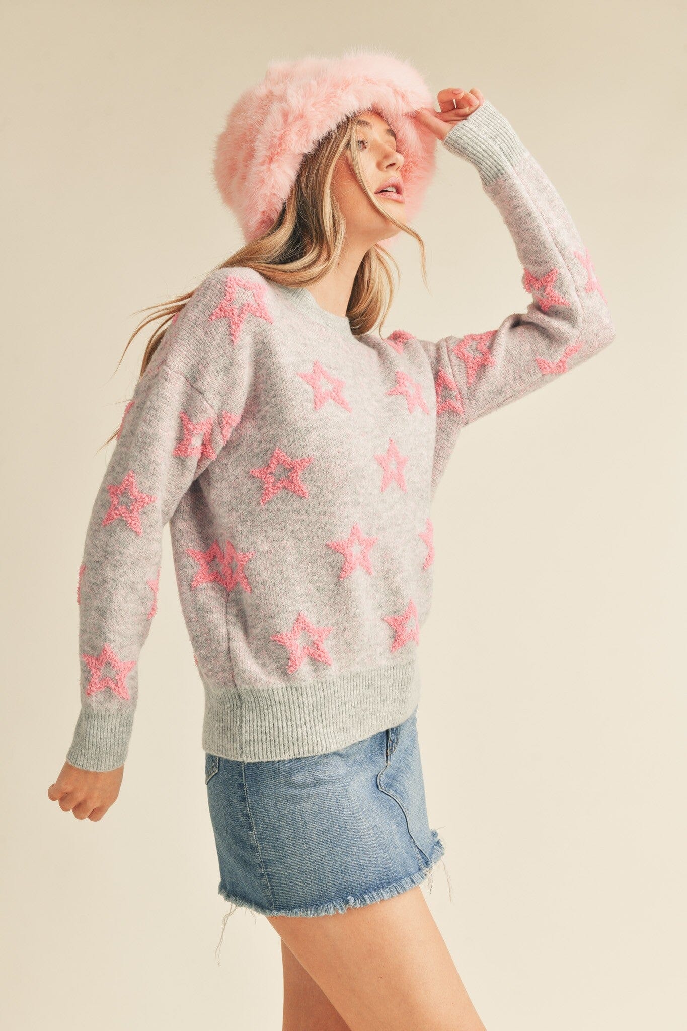 Fuzzy Star Sweater &merci 