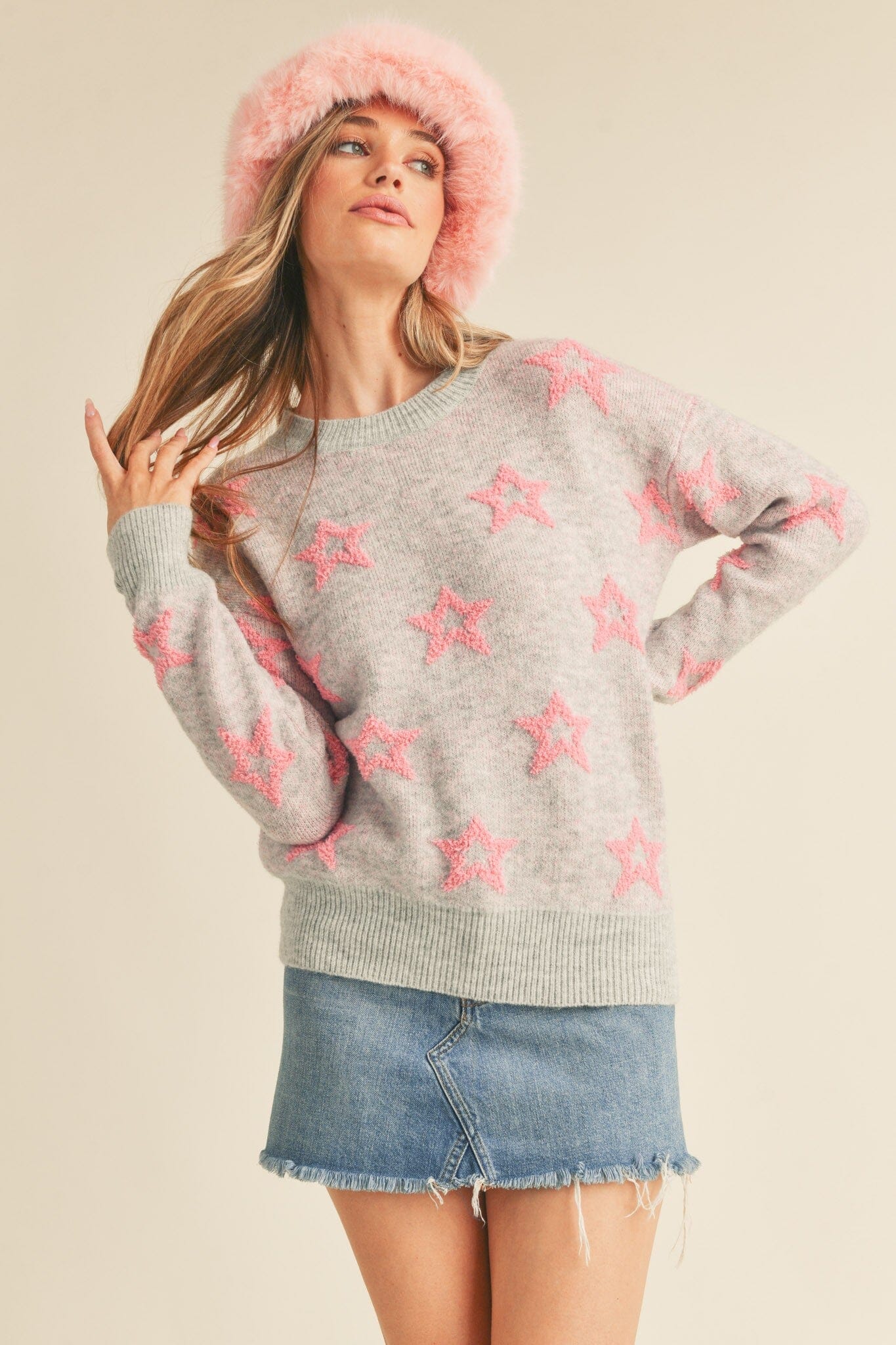 Fuzzy Star Sweater &merci 