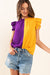 Game Day Ruffle Sleeveless Woven Blouse Top Ces Femme 