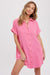 Gauzy Button Up Dress with Pocket Bluivy 