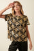 Gold Foil Damask Knit Top Mittoshop 