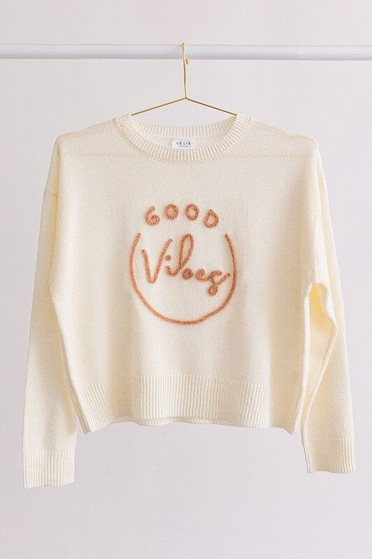 Good Vibes Tinsel Sweater le lis 