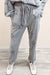 Gray Stars Print Drawstring Lounge Set Youmi 