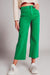 Green Cropped Flare Jeans Q2 