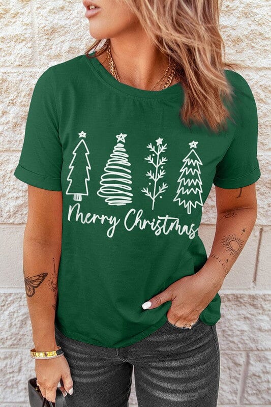 Green Merry Christmas Tee Kentce 