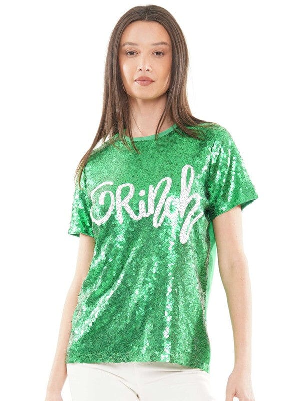 Grinch Sequin Top why dress 