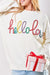 Hello Love Script Sweater Wanna B 