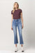 High Rise Cropped Kick Flare Jeans - Light Wash Vervet by Flying Monkey 