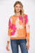 Hot Pink/Gold Floral Round Neck Sweater Fate 