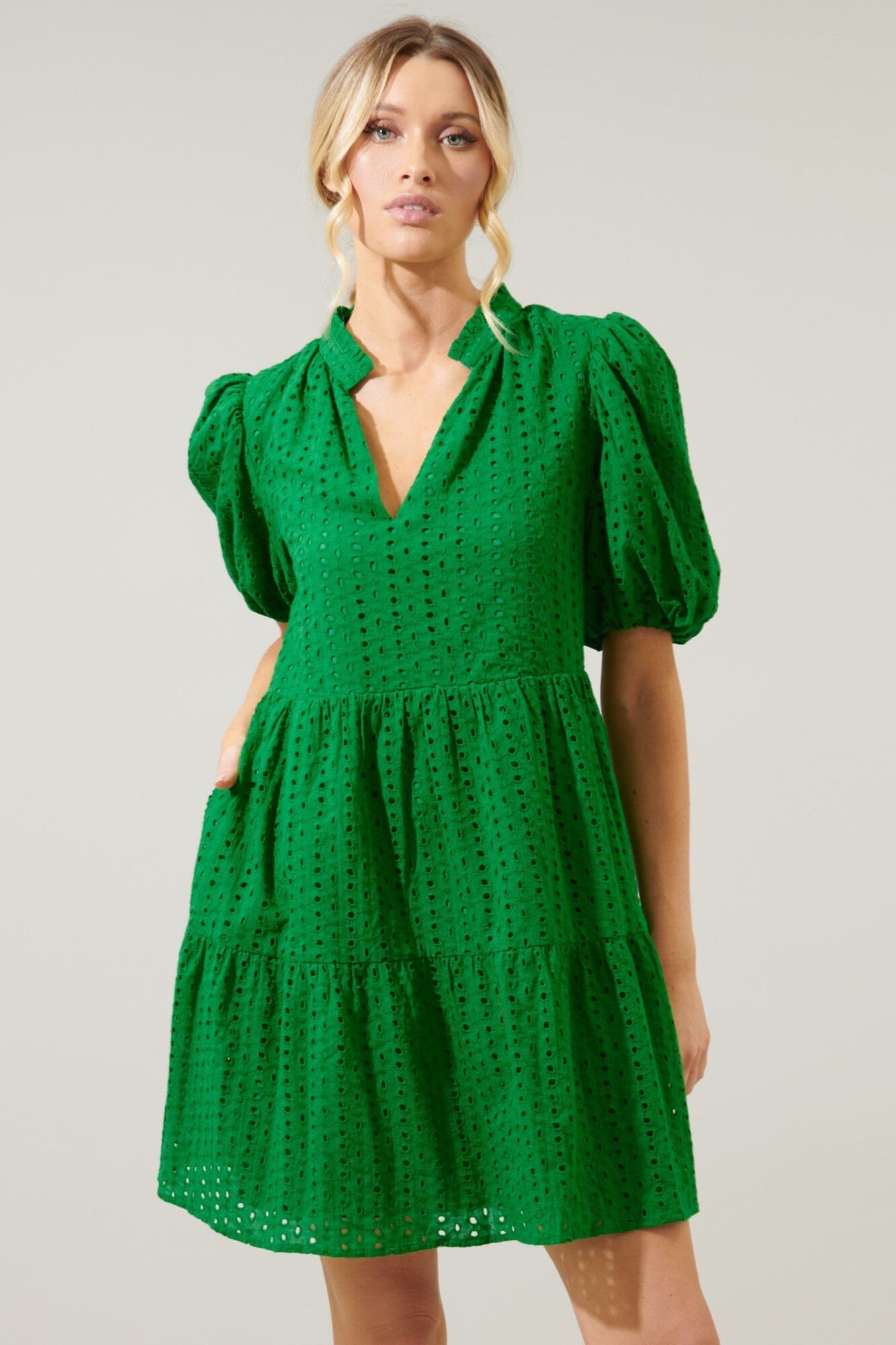 Jacey Eyelet Dress Sugarlips 