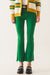 Kelly Green Raw Hem Flare Jeans Q2 